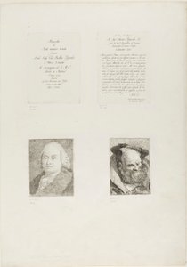 Title Page, Dedication, Portrait of Giambattista Tiepolo, Bearded Old Man