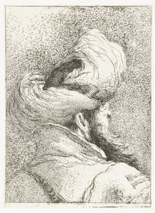 Turkish Man with Turban by Giovanni Domenico Tiepolo