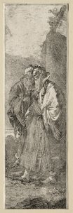 Two Old Men in a Landscape