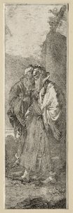 Two Old Men in a Landscape