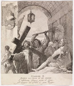Via Crucis - Station II. Jesus Takes up His Cross by Giovanni Domenico Tiepolo