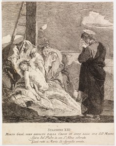 Via Crucis - Station XIII. Jesus is Taken down from the Cross by Giovanni Domenico Tiepolo