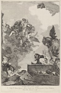 The Madonna del Carmelo Appearing to Saint Simon Stock