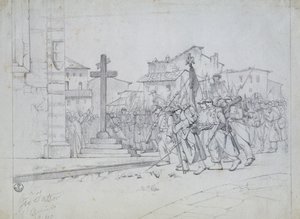 Entrance of the French troops in Livorno