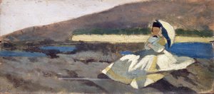 Seated Lady in Landscape