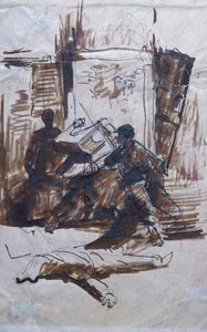 Soldiers in action in a house