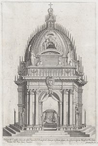 Design of the Catafalque for Francesco Piccolomini by Giovanni Florimi