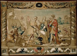 Dido shows Aeneas the plans for the fortifications of Carthage by Giovanni Francesco (1610 62) Romanelli