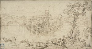 View of Isola Tiberina