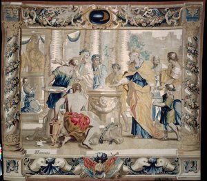 Dido Sacrifices to Juno, the Goddess of Marriage by Giovanni Francesco Romanelli