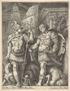 Two Roman Soldiers, 17th century by Giovanni Francesco Venturini