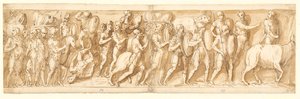 Romans on the March; Marcus Aurelius, Pompeius and an Attendant Watch the March; A Halt on the March