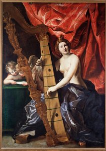 Woman playing the harp (Allegory of Music)