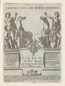 Dioscuri on the Quirinal by Giovanni Maggi
