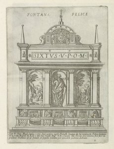 Fountain of Acqua Felice by Giovanni Maggi