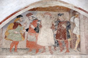 Scheming to abduct Simon, Stories from life of Blessed Simon of Trent by Giovanni Marinoni