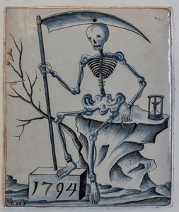 Plaque with allegory of death by Giovanni Meazzi