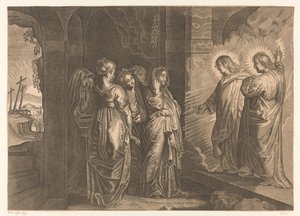 Holy Women at the Tomb of Christ by Giovanni Merlo (attributed to)