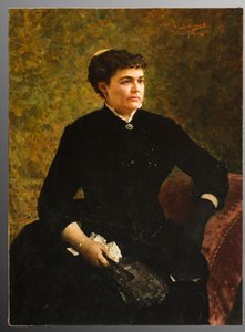 Woman holding a handkerchief