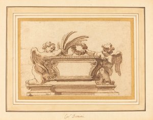 Study for a Reliquary Sarcophagus by Giovanni Odazzi
