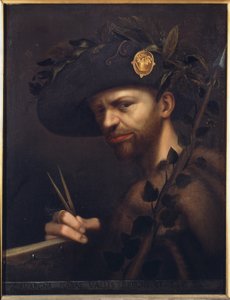Self-portrait as Abbot of the Accademia della Valle di Blenio by Giovanni Paolo Lomazzo