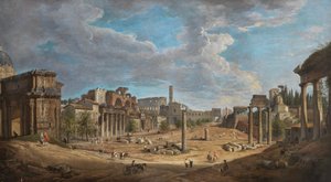 Forum in Rome by Giovanni Paolo Panini