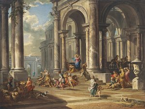 Christ Driving the Money Changers from the Temple by Giovanni Paolo Pannini