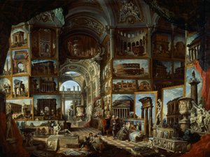 Imaginary gallery of views of ancient Rome by Giovanni Paolo Pannini