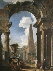 Ruins of a Temple with a Sibyl, c.1719