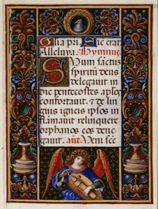 Text page with decorated border, from the 