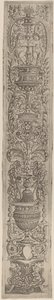 Ornament Panel: Two Sphinxes and Two Children Holding Palms
