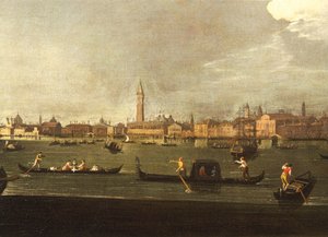Italy, Venice, The Basin of San Marco by Giovanni Richter