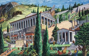 The Temple of Apollo at Delphi by Giovanni Ruggero