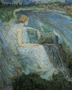 Love at the Fountain of Life (detail) by Giovanni Segantini