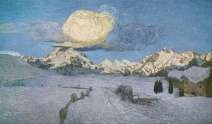 Triptych of the Alps, Death, ca 1898 by Giovanni Segantini