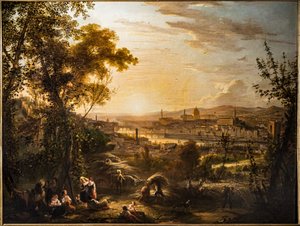 Harvest in Summer by Giovanni Signorini