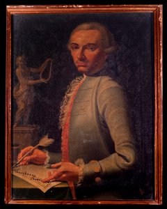 Portrait of Austrian composer and harpist Christian Joseph Lidarti