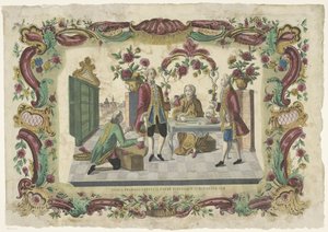 The Prodigal Son Asks His Father for His Inheritance (title on object)