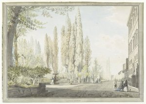 View of Villa Montalto in Rome (La ville Negroni, Views of Rome and Surroundings) by Giovanni Volpato