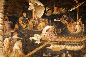 Departure of Magi, scene from Journey of Magi cycle, c.1420