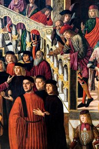 The miraculous healing of the daughter of Benvegnudo da San Polo thanks to a relic of the cross, circa 1502