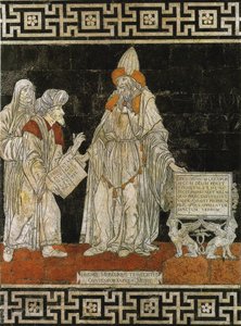 Hermes Trismegistus. Floor mosaic in the Cathedral of Siena by Giovanni di Stefano