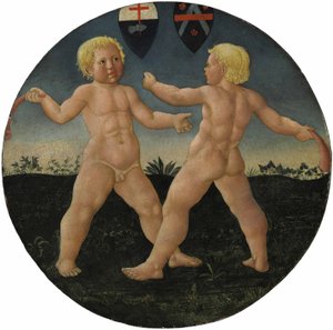 Desco da parto: Two boys at play