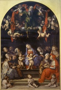 Disputation Over the Immaculate Conception by Girolamo Genga
