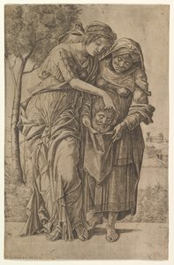 Judith and Her Maidservant with the Head of Holofernes by Girolamo Mocetto