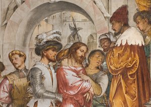 Central Nave, Fifth South Span, Christ in front of Pilate, Girolamo Romanino