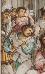 Central Nave, Fourth South Span, Coronation of Thorns, Girolamo Romanino by Girolamo Romanino
