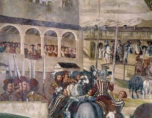 Tournament in Honour of Christian I of Denmark at Castello di Malpaga (detail)