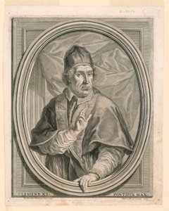 Portrait of Pope Clement XI by Girolamo Rossi