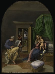 Saint Luke Drawing the Virgin and Christ Child, c.1535 by Girolamo da Carpi